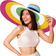 PRICES MAY VARY. Straw Sun Hats for Women- Sun hat is made of skin-friendly straw material, which is comfortable to wear and light and breathable. Not only environmentally friendly, but also allows you to stay cool in the hot summer. UPF50+ UV Sun Protection- Oversized wide brim hats for women provide perfect shade for your face, neck, ears and eyes and protects against over 98% of UV rays, so you never have to worry about UV rays and sun exposure again. One Size Fits All- The head circumference Playful Sun Hat For Beach Season Vacation, Playful Sun Hat For Beach Vacation, Playful Bucket Hat With Uv Protection For Beach, Playful Bucket Hat With Uv Protection For The Beach, Playful Beach Bucket Hat With Uv Protection, Playful Wide Brim Sun Hat For Beach, Playful Wide Brim Sun Hat For The Beach, Playful Brimmed Sun Hat For Beach Season, Playful Curved Brim Sun Hat For Beach Season