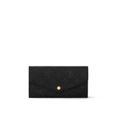 Sarah Wallet Monogram Empreinte Leather - Women - Small Leather Goods | LOUIS VUITTON ® Louis Vuitton Wallet Women, Designer Wallets For Women, Leather Wallets For Women, Louis Vuitton Sarah Wallet, Canvas Wallet, Louis Vuitton Designer, Duffle Bag Travel, Louis Vuitton Wallet, Designer Wallets