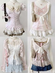 Styles Of Clothes, Himekaji Outfits, Kawaii Outfit Ideas, Kawaii Fashion Outfits, Pink Outfits, Cute Simple Outfits, Really Cute Outfits, Kawaii Clothes, Girly Outfits