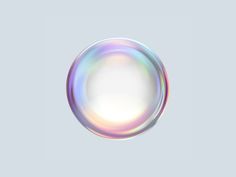 a soap bubble floating in the air