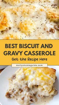 the best biscuit and gravy casserole get the recipe here