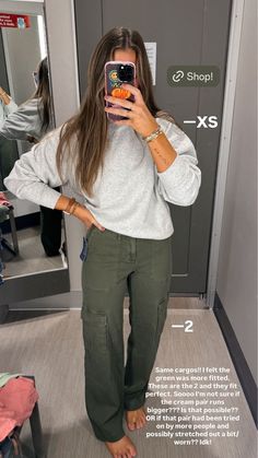 Womens Utility Pants Outfit, White Utility Pants Outfit, Fall Cargo Outfits, Utility Pants Women Outfit, Business Casual Cargo Pants Outfit, Green Utility Pants Outfits, Women’s Cargo Pants Outfit, Fall Cargo Pants Outfit, Olive Cargo Pants Outfit