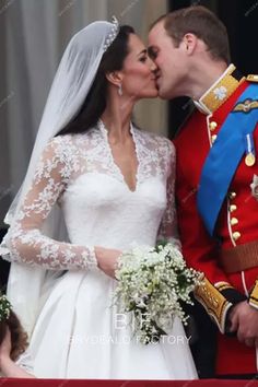 the duke and princess kissing on their wedding day