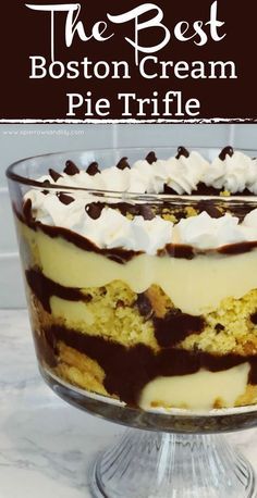 the best boston cream pie trifle