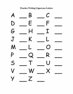 practice writing uppercase letters worksheet