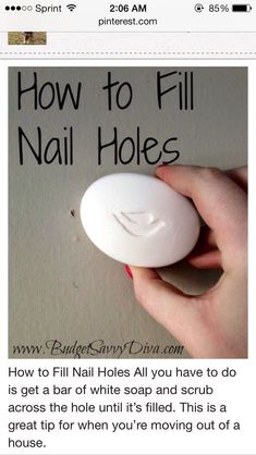 someone has posted an email to nail holes in their nails, and it's funny