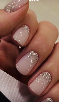 Jan Nails, Most Beautiful Nails, Unique Nail Designs, Dandelion Wallpaper, Bright Nail Art, Nails For Bride, Glittery Nails, Ombre Nails Glitter