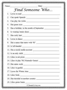 a printable worksheet for kids to learn how to find someone's name