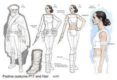 the costume design for star wars is shown