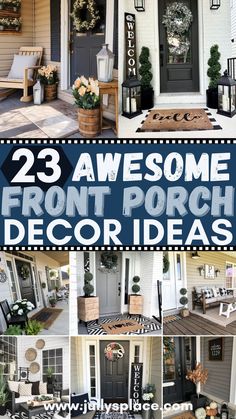 front porch ideas, farmhouse front porch, front porch decor, summer front porch ideas Front Porch Chairs, Porch Wall Decor, Home Entryway, Backyard Garden Diy, Porch Chairs, Metal Edging, Country Porch, Brick Stone