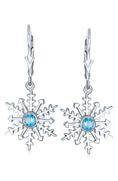 Add some sparkle to your look with these CZ accented sterling silver snowflake earrings. Snap post back Sterling silver, cubic zirconia Imported Sterling Silver Snowflake Jewelry, Sterling Silver Snowflake Jewelry For Winter, Holiday Silver Jewelry With Ear Wire, Sterling Silver Snowflake Earrings, White Gogo Boots, Gogo Boots, Snowflake Earrings, Silver Snowflakes, Jewelry Sterling Silver