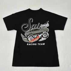 Saint Racing Team Custom Classic Vintage Cars Black Graphic Logo T-Shirt Men’s S, M, L, 3xl Brand New With Out Tags Never Worn In Excellent Condition. Really Cool Saint Racing Team Cars Black Graphic Logo Tee Shirt. Men’s Size S, M, L & 3xl Please See All Pictures For Details Vintage Cars Black, Racing Team Name Black T-shirt, Racing Style Graphic T-shirt For Sports Events, Classic Vintage Cars, Black Racing Style T-shirt With Logo Print, Vintage Car Tshirt Design, Cars Black, Automotive Logo Design, Koala Shirt