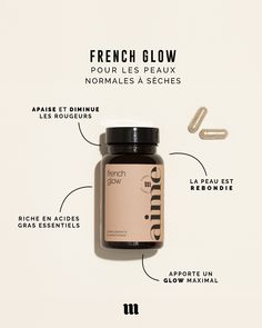 an image of a jar of vitamins labeled in french