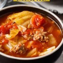 cabbage and cabbage soup in a bowl with the title saying cabbage cabbage soup simplystsice net