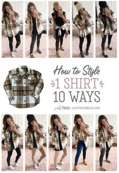 [Ad] How To Style A Shacket Just Posted #mystyle Plaid Shaket Jacket Outfit Casual, Winter Outfits Shacket, 1 Shirt 10 Ways, Sweatshirt And Shacket Outfit, Shacket Outfit With Leggings, Shacket Casual Outfit, Shacket Vest Outfit, Black And Tan Shacket Outfit, How To Style A Shacket Winter