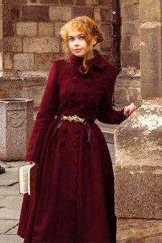 Add a touch of elegance with this women's burgundy long flare wool custom coat. For anyone looking to stay stylish during the colder seasons. 

SKU 4743
Link in bio

#WinterWear #burgundycoat #womencoat #longcoat #flarecoat #wintercoat #woolcoat #customcoat  #Xiaolizihandmade Chic Winter Wool Coat With Double-breasted Buttons, Classic Winter Wool Coat With Double-breasted Fastening, Elegant Double-breasted Wool Coat For Cold Weather, Fashion Analysis, Elegant Long Double-breasted Wool Coat, Wool Dress Coat, Red Double-breasted Wool Coat For Winter, Winter Wool Dress, Cloak Dress