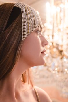 'GATSBY' Headband — Fibs & Fables Gatsby Headband, Gatsby, Jewelry Ideas, Formal Occasion, Faux Pearl, Diy Jewelry, Black Hair, Tassels, Velvet