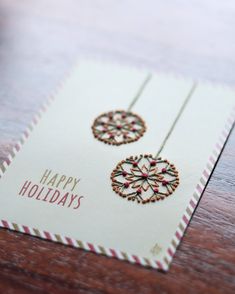 a close up of a card on a table