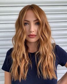 Trendy Women’s Haircuts 2023, Copper Blonde Dark Roots, Light Brown And Ginger Hair, Rusty Blonde Hair, Copper Hair With Green Eyes, Copper Hair For Pale Skin, Olivia Jade Red Hair, Copper Strawberry Blonde Hair, From Blonde To Copper Hair