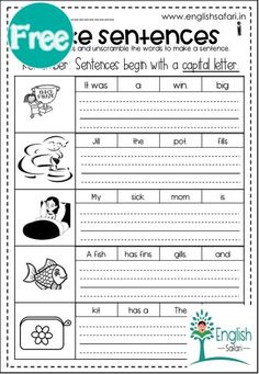 a free printable worksheet for beginning and ending the letter e with pictures