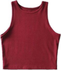 Solid Color Sleeveless Tops For Fall, Sleeveless Solid Color Top For Fall, Red Sleeveless Stretch Crop Top, Red Ribbed Stretch Tank Top, Red Stretch Ribbed Tank Top, Trendy Red Ribbed Tank Top, Red Fitted Vest For Summer, Fitted Red Vest For Summer, Red Sleeveless Vest Crop Top