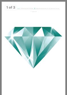 an image of a green diamond on a white background