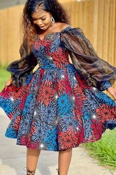 Fine Ankara Short Gowns, Ankara Dress Designs For Ladies 2024, Pleated Gown Ankara, Fled Gown Ankara, Ankara Dress Styles For Teens, Ankara Short Gown Styles For Teens, Ankara Short Flare Gown Styles, Ankara Short Gown Styles For Wedding, Ankara Short Gown Styles 3yards