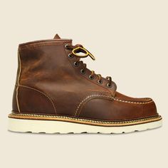 6" Moc Toe No. 8833 - Hawthorne Abilene How To Make Boots, Moc Toe Boots, Old Boots, Studded Shoes, Contemporary Clothing, Work Boots Men, Red Wing, Goodyear Welt, Red Wings