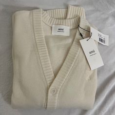 Men’s Size Large Brand New W Tags! Us Shipping Only! Dm If You Have Any Questions Mens Cardigan, White Cardigan, Cardigan Tops, Sweater Cardigan, Men Sweater, Off White, Mens Accessories, Man Shop, Brand New