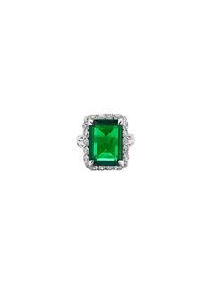 HASTINGS, LAB-GROWN EMERALD RING – Dorsey Silver Emerald Ring With Halo Detail, Classic Green Cubic Zirconia Halo Ring, Cubic Zirconia Emerald Cut Ring With Halo Design, Emerald Cut Cubic Zirconia Emerald Ring With Halo Design, Formal White Gold Emerald Ring With Halo, Silver Octagon Emerald Ring With Halo Setting, Classic Emerald Cut Halo Emerald Ring, Emerald Cut Emerald Ring With Halo, Green Octagon Halo Setting Jewelry