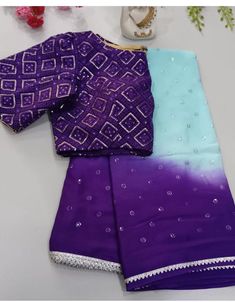 Pure Chiffon Sarees, Chiffon Sarees, Punjabi Outfits, Draping Fashion, Frock For Women, Real Video, Saree Blouse Patterns, Half Saree Designs, Maggam Work Blouse Designs