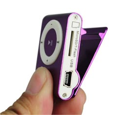 a hand holding an mp3 player in its case