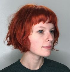 Short Red Bob With Bangs, Bob With Micro Fringe, Shaggy Bob With Micro Bangs, Short Hair Thick Bangs, Long Hair Short Fringe, Short Bob With Micro Bangs, Front Bangs Short Hair, Red French Bob, Thick Bangs Short Hair