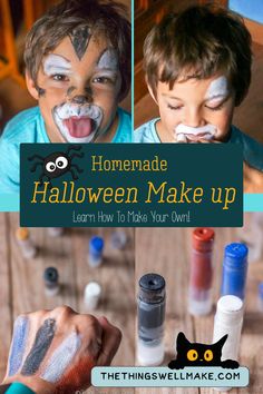 Create your own Halloween makeup at home with this simple DIY guide! Perfect for last-minute costumes or adding a spooky touch to your look. Watch my step-by-step process and get creative with your own unique designs! 👻 #HalloweenMakeup #DIYBeauty #HalloweenHacks" Makeup At Home, Make Halloween, Last Minute Costumes, Homemade Halloween