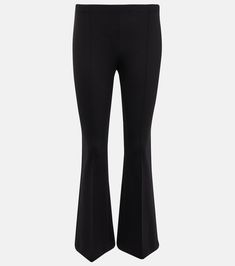 Beca high-rise nylon-blend pants in black - The Row | Mytheresa High Rise Pants, Silk Pants, Wool Pants, Cropped Trousers, Pants Straight, Pull On Pants, Cotton Pants, Straight Pants, Slim Legs