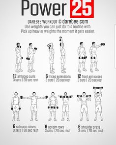 a poster showing how to do dumbbles for the lower body and upper body