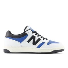 Inspired by original game-day silhouettes  the 480 is simple  clean and classic. Sporty White Sneakers For Game Day, Blue Agate, Basketball Players, Kentucky, New Balance, Men's Shoes, Heels, The Originals, Blue