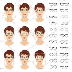 Woman Glasses, Glasses For Your Face Shape, Clear Glasses Frames, Trendy Glasses, Makijaż Smokey Eye