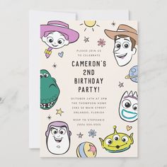 a baby shower with cartoon characters on it