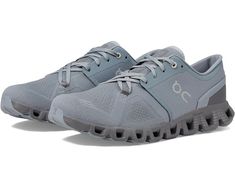 On Cloud X 3 | Zappos.com Gray Functional Sneakers With Air Max Cushioning, Athleisure Breathable Low-top Running Shoes, Breathable Lace-up Sneakers For Workout, Functional Lace-up Sneakers With Arch Support, Gray Mesh Running Shoes With Air Max Cushioning, Gray Sneakers With Air Cushioning And Athletic Fit, Gray Mesh Walking Shoes With Boost Midsole, Functional Low-top Trail Running Shoes With Engineered Mesh, Gray Low-top Running Shoes With Arch Support