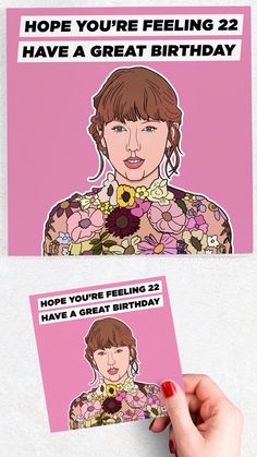 Hope You're Feeling 22 Birthday Card Taylor Swift Bday Card Ideas, Taylor Swift B Day Cards, Taylor Swift Bday Cards, Taylor Swift Happy Birthday Cards, Taylor Swift Feeling 22 Happy Birthday, Taylor Swift Birthday Card, Feeling 22, Taylor Swift Birthday, Bright Background