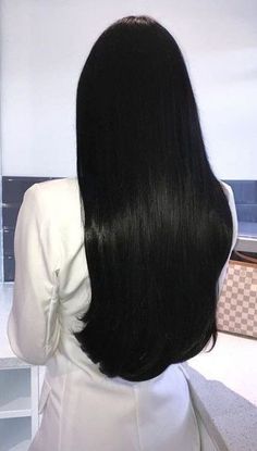 Black Hair Dye, Long Silky Hair, Haircuts Straight Hair, Silky Hair