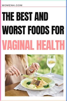 Eating the right foods is important for vaginal health. Here are some of the best and worst foods to eat for a healthy vag. Foods for vaginal health|vaginal health facts|vaginal health tips| healthy vaginal tips|vaginal hygiene Worst Foods To Eat, Healthy Vag, Prebiotic Foods, Probiotic Foods, Health And Fitness Magazine, Healthy Diet Tips, Bad Food, Food Out, Good Health Tips