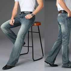 Bootcut Pants Outfit Men, Men’s Bell Bottoms, 70s Jeans Men, Bell Bottom Jeans Outfit Men, Flared Pants Outfit Men, Bell Bottom Men, Bootcut Jeans Outfit Men, Bell Bottoms Men, Flared Jeans Outfit Men