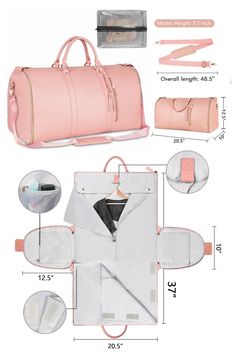 Diy Travel Bags, Travel Bag Ideas, Diy Garment Bag, Travel Bag Pattern, Duffle Bag Pattern, Carry On Duffle Bag, Diy Tas, Garment Duffle Bag, To Go Bag