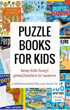 The best puzzle books for a family road trip. Keep kids off screen when you travel with these unique and fun puzzle and activity books for ages 3-12 and up! Prek Homeschool, Best Toddler Books, Brain Puzzle, Maze Book, Math Activities For Kids, Mazes For Kids, Family Road Trip, Best Children Books, Children Books