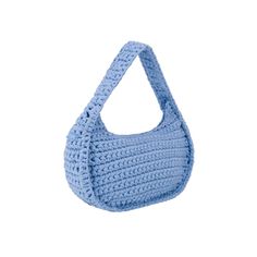 Shoulder bag made with crochet technique. The bag contains one compartment.H20 cm x W35 cm x D9 cm100% Polyester Blue Crochet Shoulder Bag With Braided Handles, Blue Crochet Bag With Top Handle For Everyday Use, Everyday Crochet Top Handle Shoulder Bag, Blue Crochet Bag With Braided Handles For Everyday, Blue Crochet Shoulder Bag For Everyday, Crochet Satchel Bag For Daily Use, Blue Crochet Bag With Handles For Everyday Use, Blue Crochet Shoulder Bag With Handles, Blue Crochet Satchel Bag For Daily Use