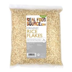 organic rice flakes from real food source