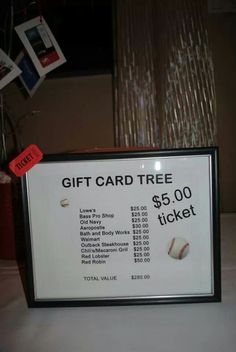 a gift card tree for $ 5 00 is on display