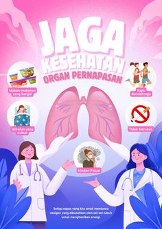 a poster with the words jaga kesehatan organ pernapasn